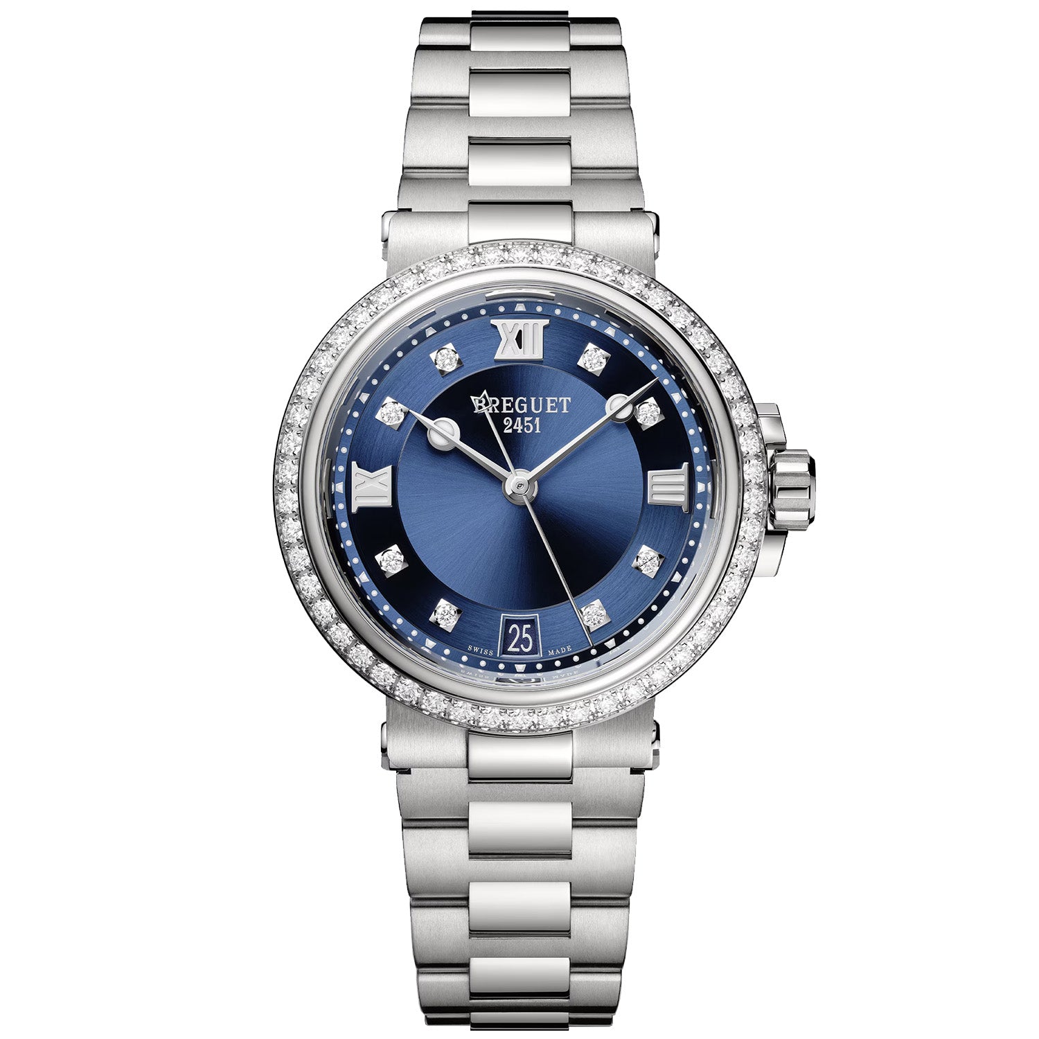 Marine 34mm Blue Dial Automatic Bracelet Watch