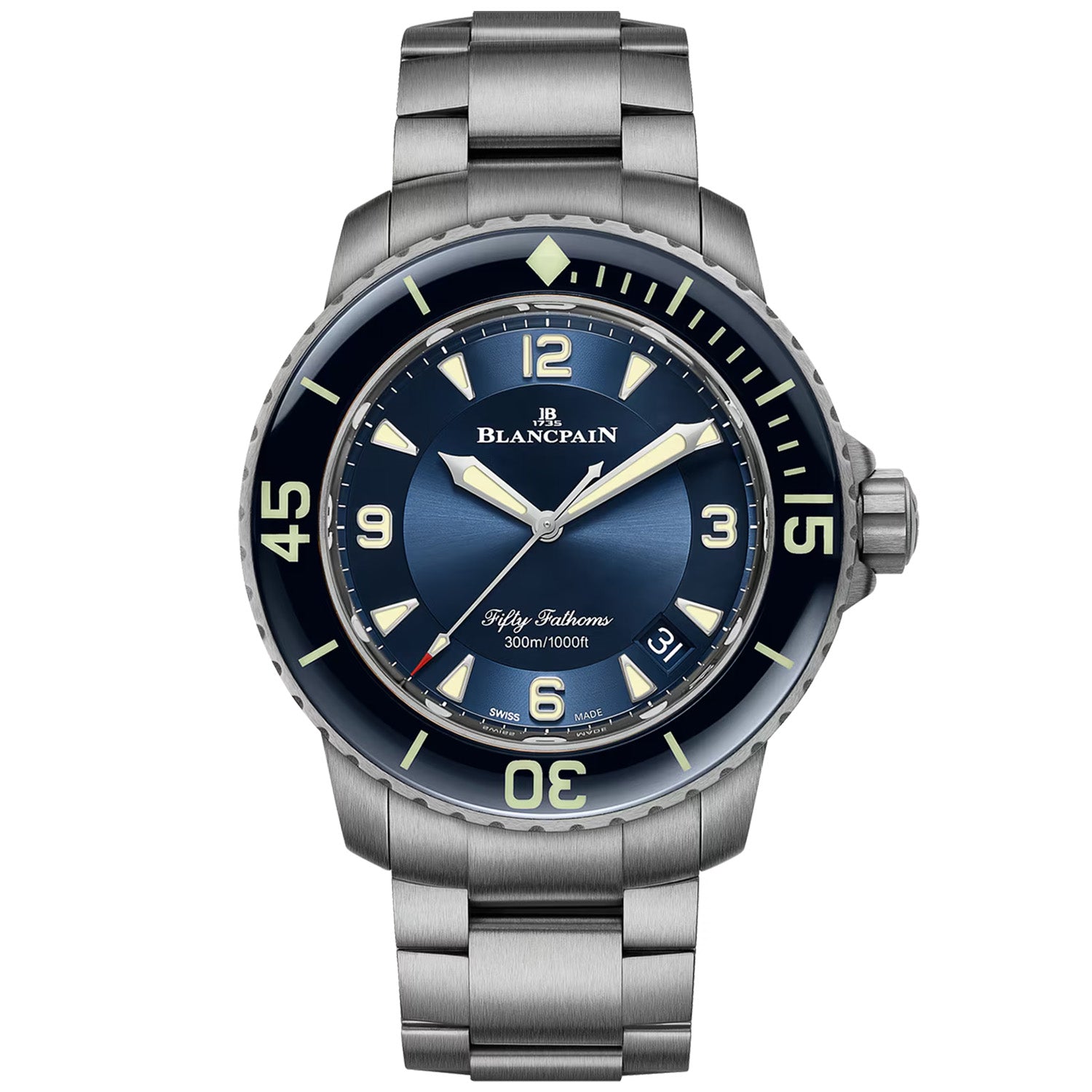 Fifty Fathoms 45mm Automatique Blue Dial & Bracelet Watch