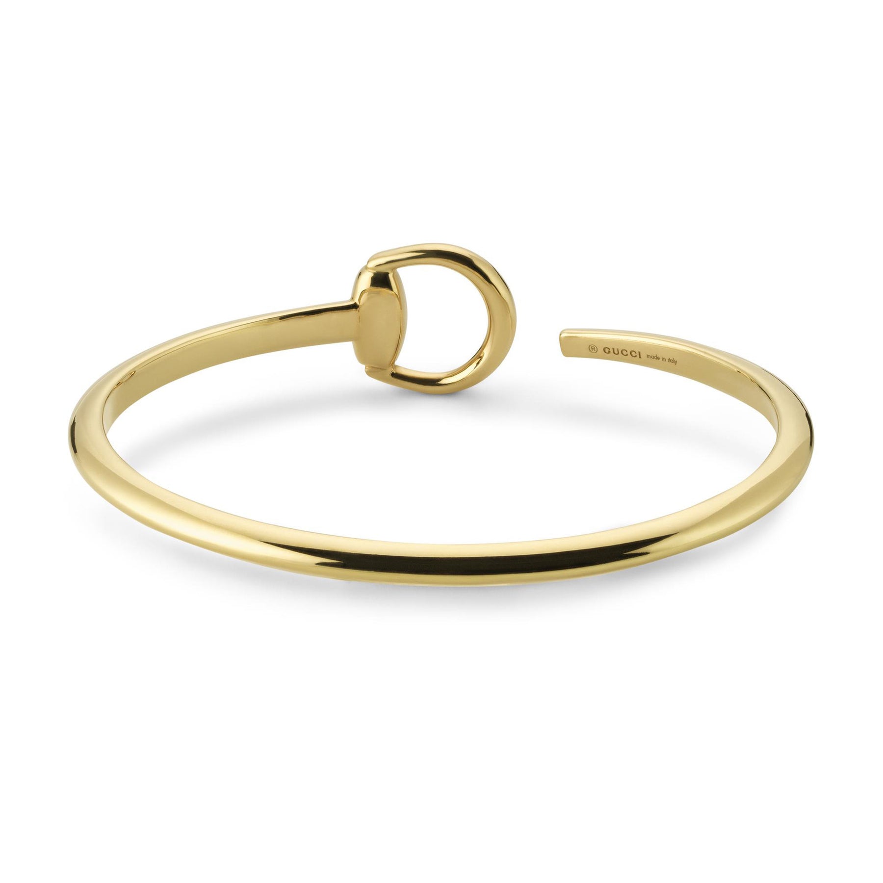 Gucci Horsebit 18ct Yellow Gold Cuff Bangle