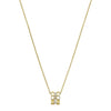 18ct Yellow Gold Ice Cube Mini Diamond Set Pendant