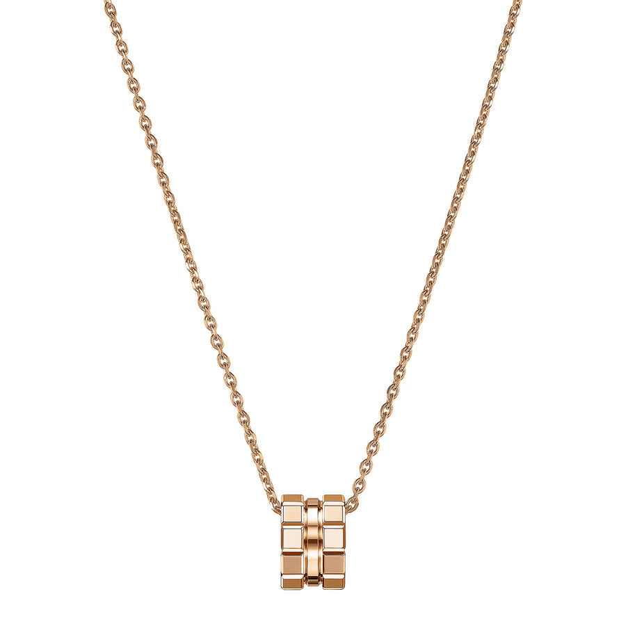 18ct Rose Gold Ice Cube Pendant