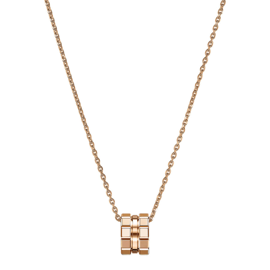 18ct Rose Gold Ice Cube Pendant