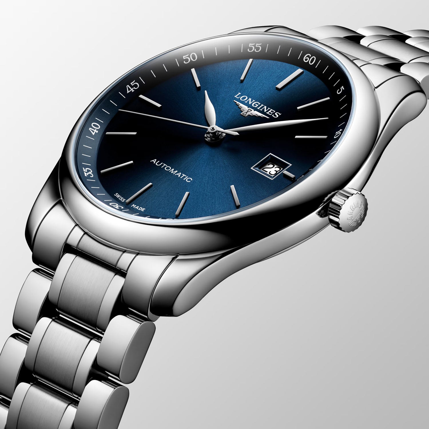 Master Collection 40mm Blue Dial Automatic Bracelet Watch