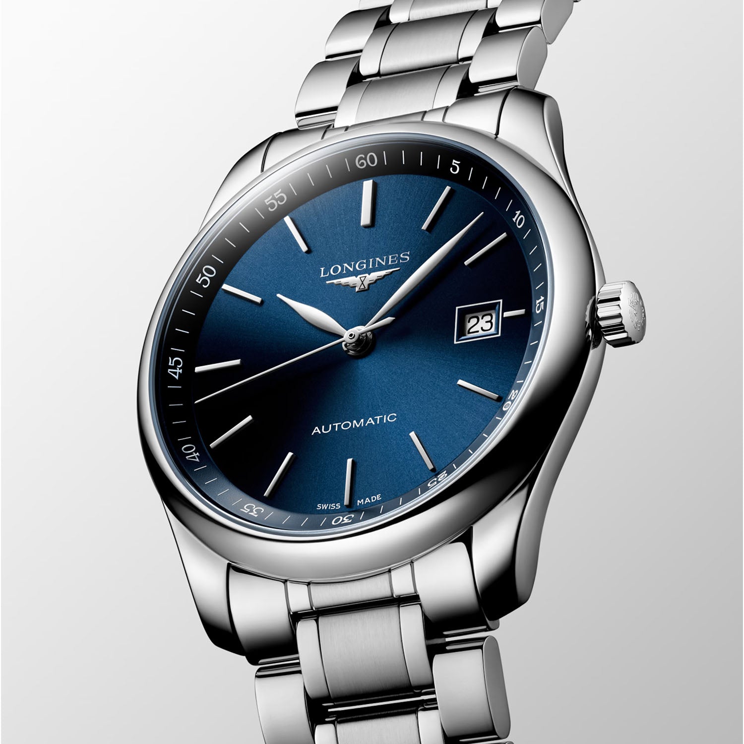 Master Collection 40mm Blue Dial Automatic Bracelet Watch