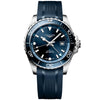 HydroConquest GMT 43mm Blue Dial Men's Automatic Strap Watch