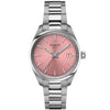 PR100 34mm Pink Dial Steel Bracelet Quartz Watch