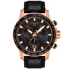 Tissot Supersport Chronograph  Steel 45.5mm Black Dial Quartz Men's Strap Watch - Berry's Jewellers