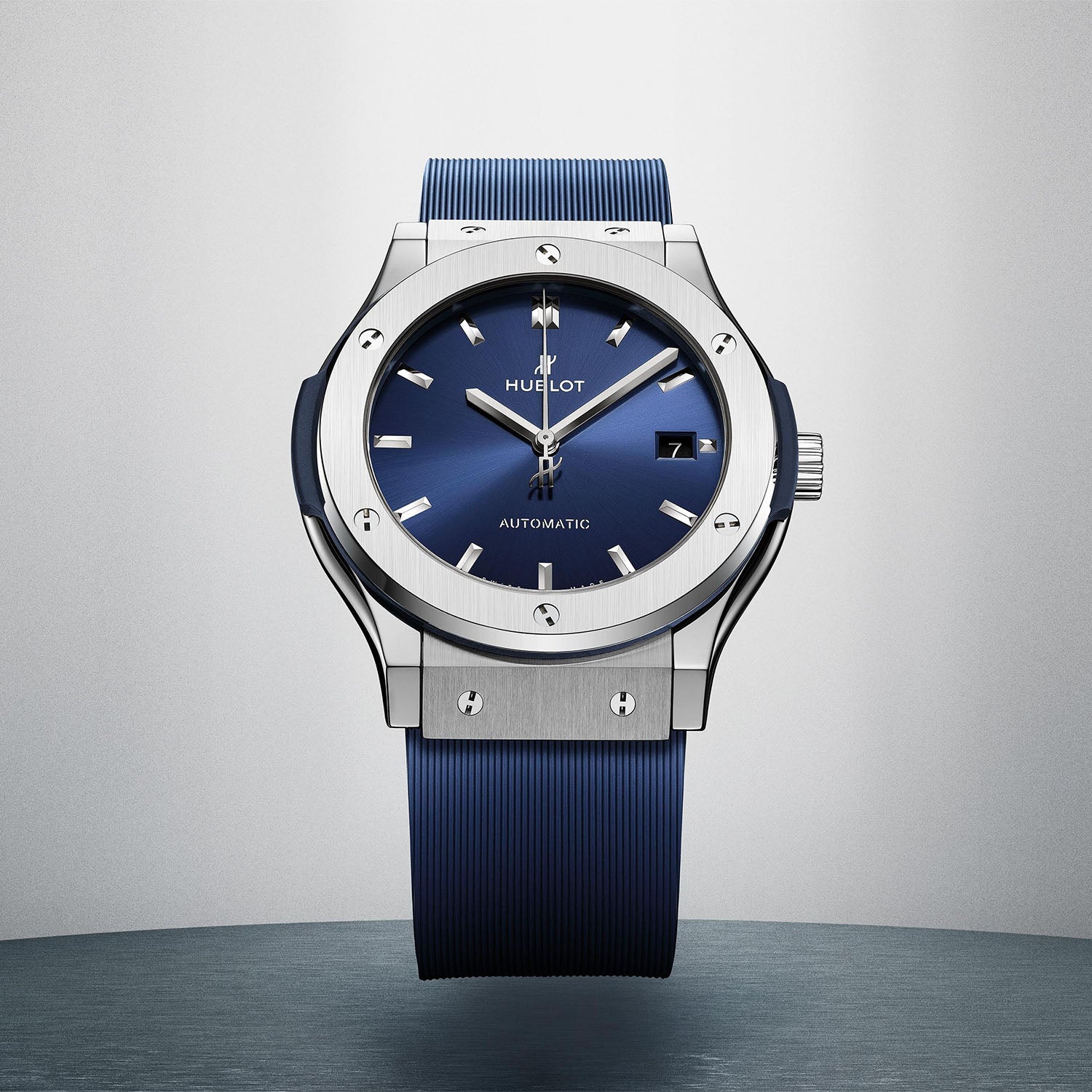 Classic Fusion Titanium 45mm Blue Dial Automatic Strap Watch