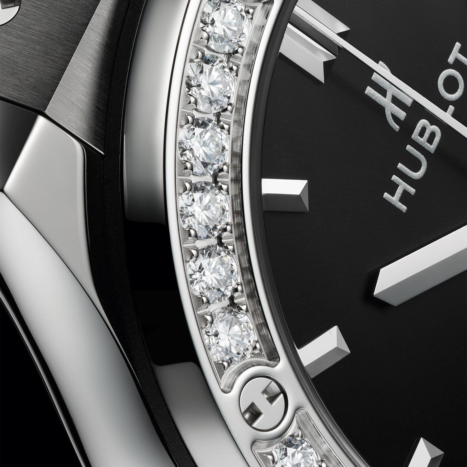 Hublot Classic Fusion Titanium 38mm Black Dial Strap Watch - Berry's Jewellers