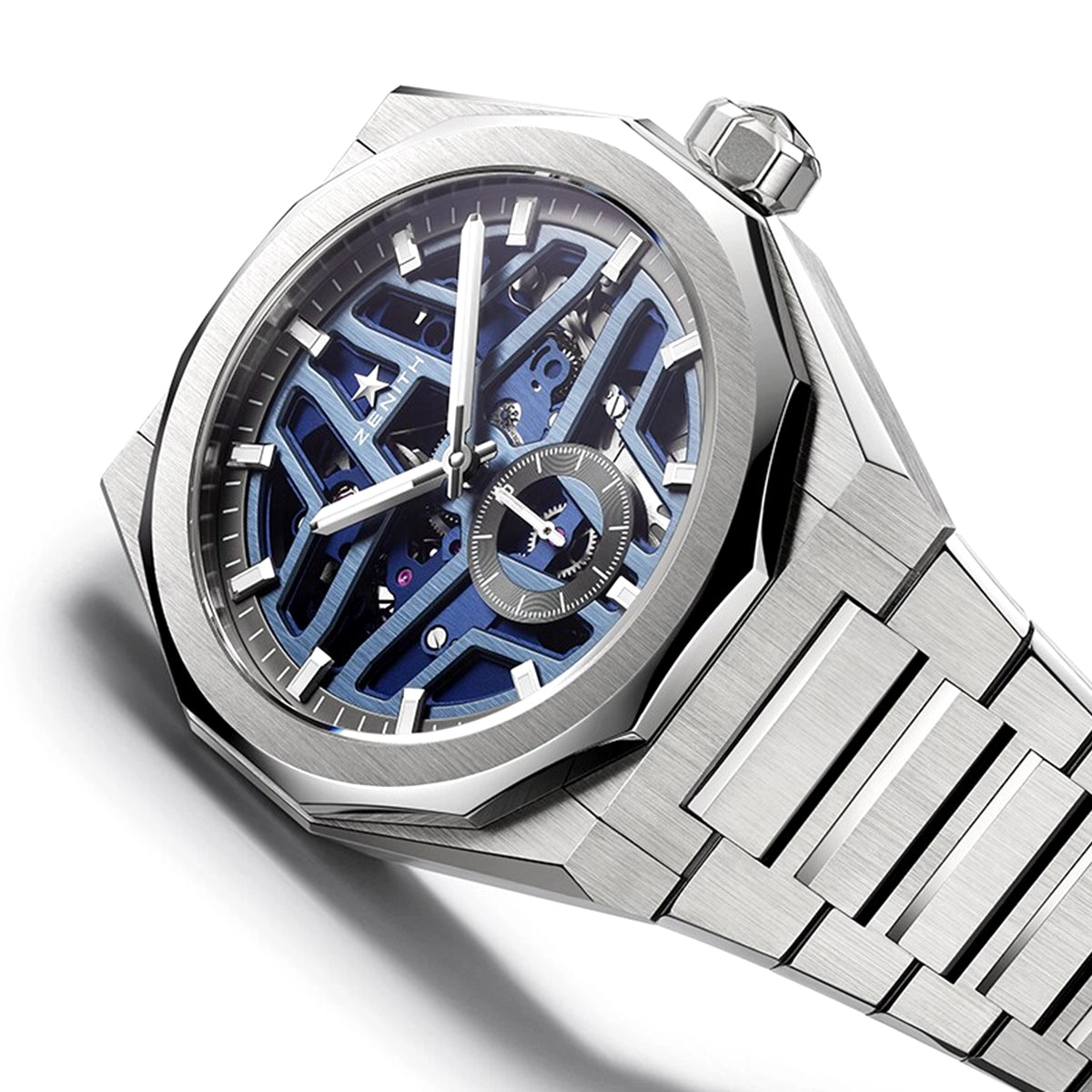 Zenith DEFY Skyline 41mm Blue Skeleton Dial Men's Automatic Watch - Berry's Jewellers