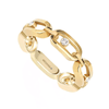 Move Link 18ct Yellow Gold Diamond Set Ring