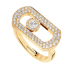 So Move 18ct Yellow Gold Pave Diamond Set Ring