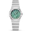 OMEGA Constellation 25mm Green Meteorite Dial Ladies Watch - Berry's Jewellers