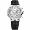 Mille Miglia Silver Dial 42mm Chronograph Strap Watch