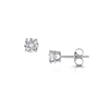 Berry's Classic 18ct White Gold Round Brilliant Cut Diamond Solitaire Stud Earrings - Berry's Jewellers