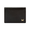 Black Leather Gusset Card Case