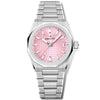 DEFY Skyline 36mm Pink Sunburst Dial Ladies Automatic Bracelet Watch