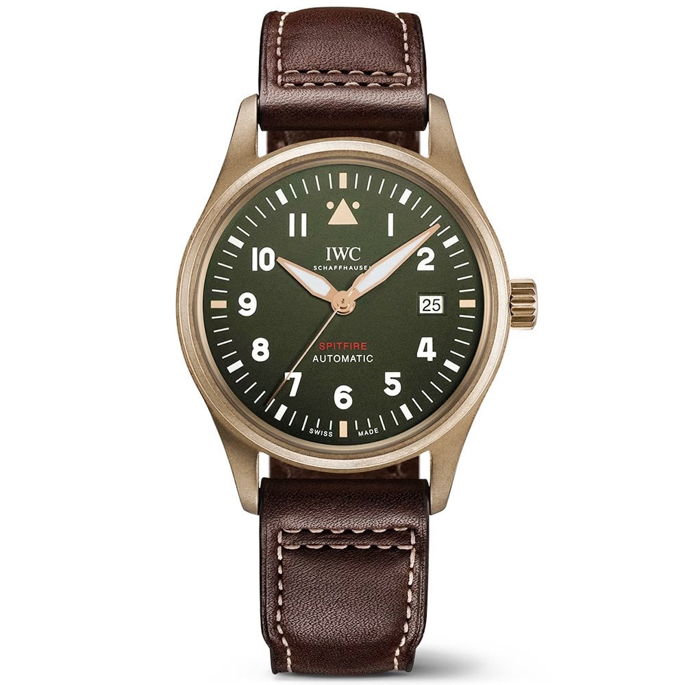 IWC Schaffhausen Pilot s Spitfire Bronze 39mm Green Dial Men s