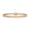 Berry's 18ct Rose Gold Round Brilliant Cut Diamond Rub Over Tennis Bracelet - Berry's Jewellers