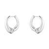 Georg Jensen Reflect Silver Large Earhoops - Berry's Jewellers