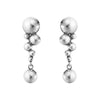 Moonlight Grapes Small Silver Drop Earrings