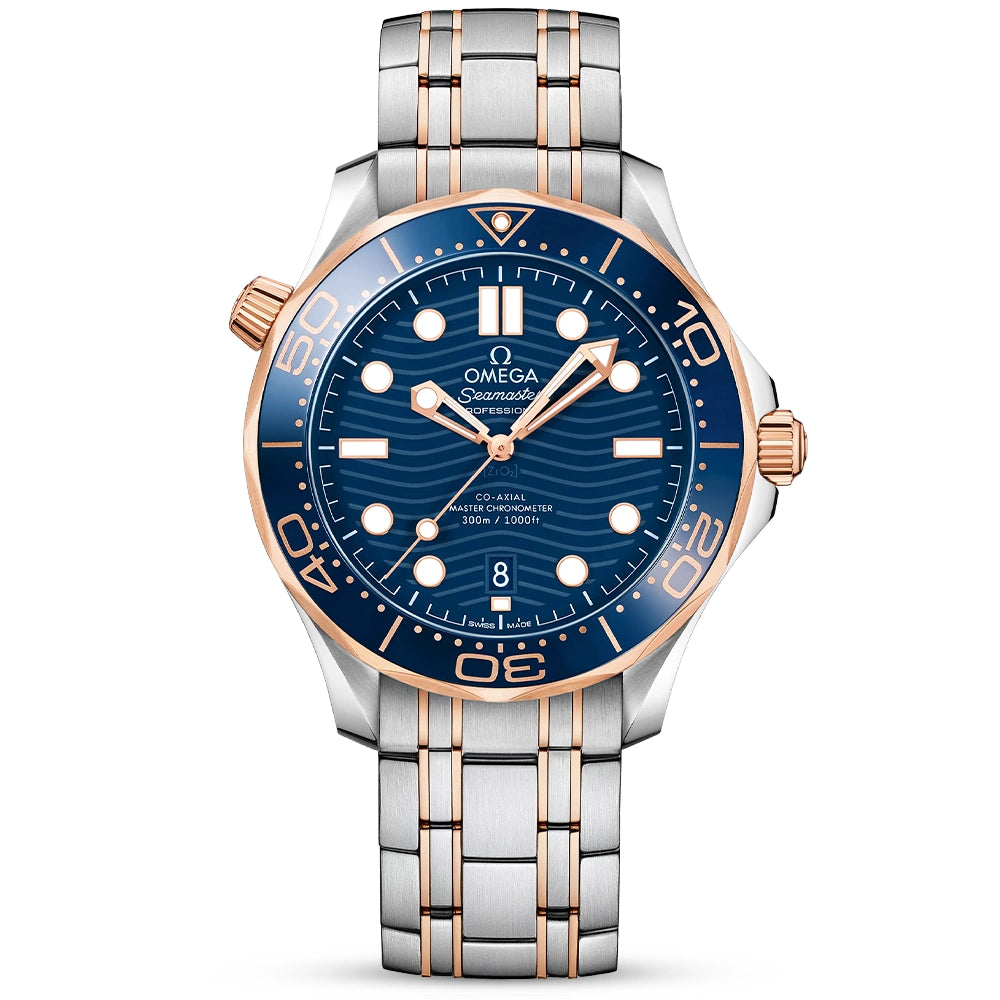 Seamaster Diver 300m 42mm Blue Dial Two-Tone Men's Automatic Watch