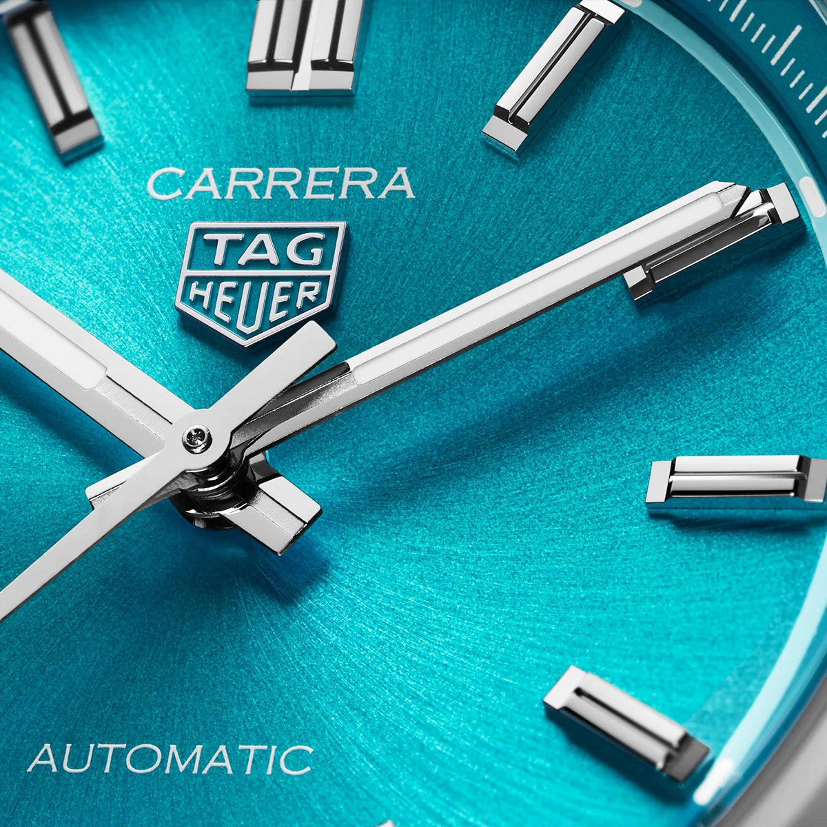 Carrera 36mm Turquoise Blue Dial Ladies Bracelet Watch