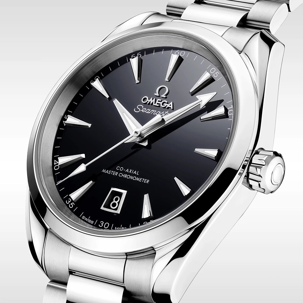 Seamaster Aqua Terra 38mm Black Lacquer Dial Bracelet Watch