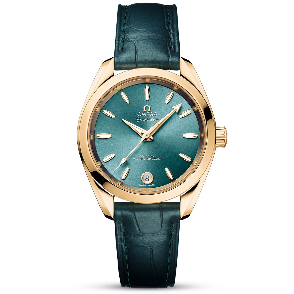 Seamaster Aqua Terra Shades 18ct Yellow Gold Lagoon Green Dial Watch