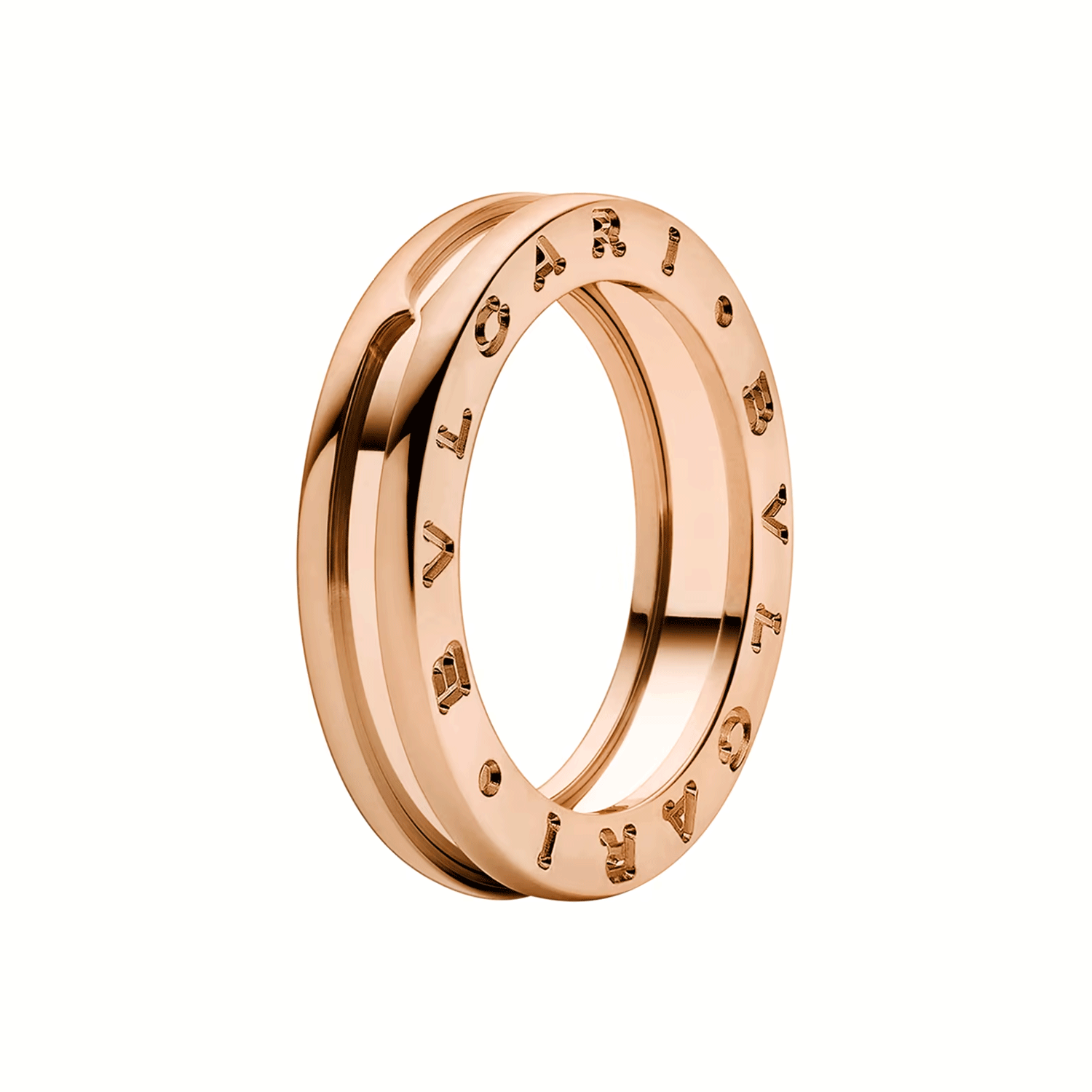 B.Zero1 18ct Rose Gold Single Row Ring