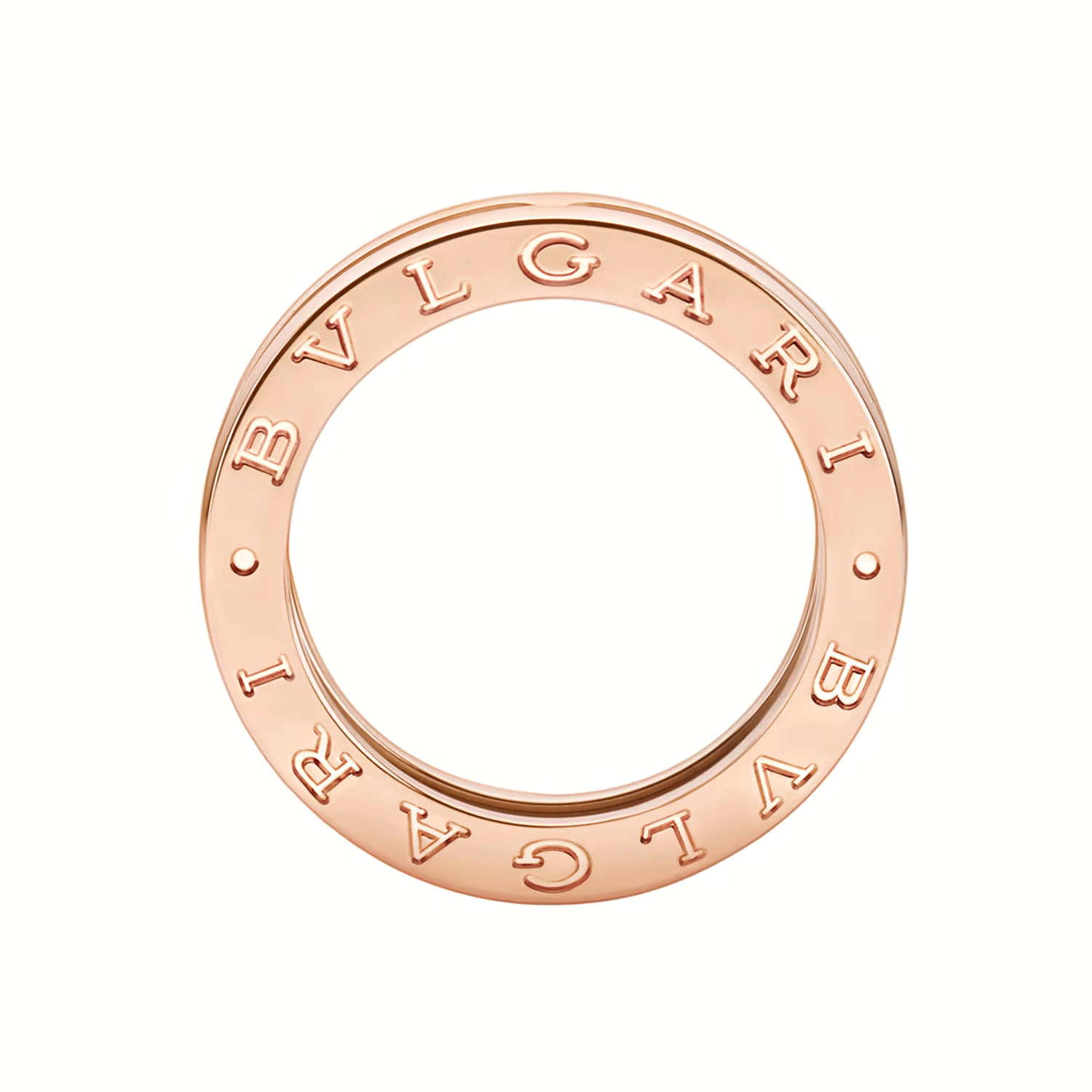 B.Zero1 18ct Rose Gold Single Row Ring