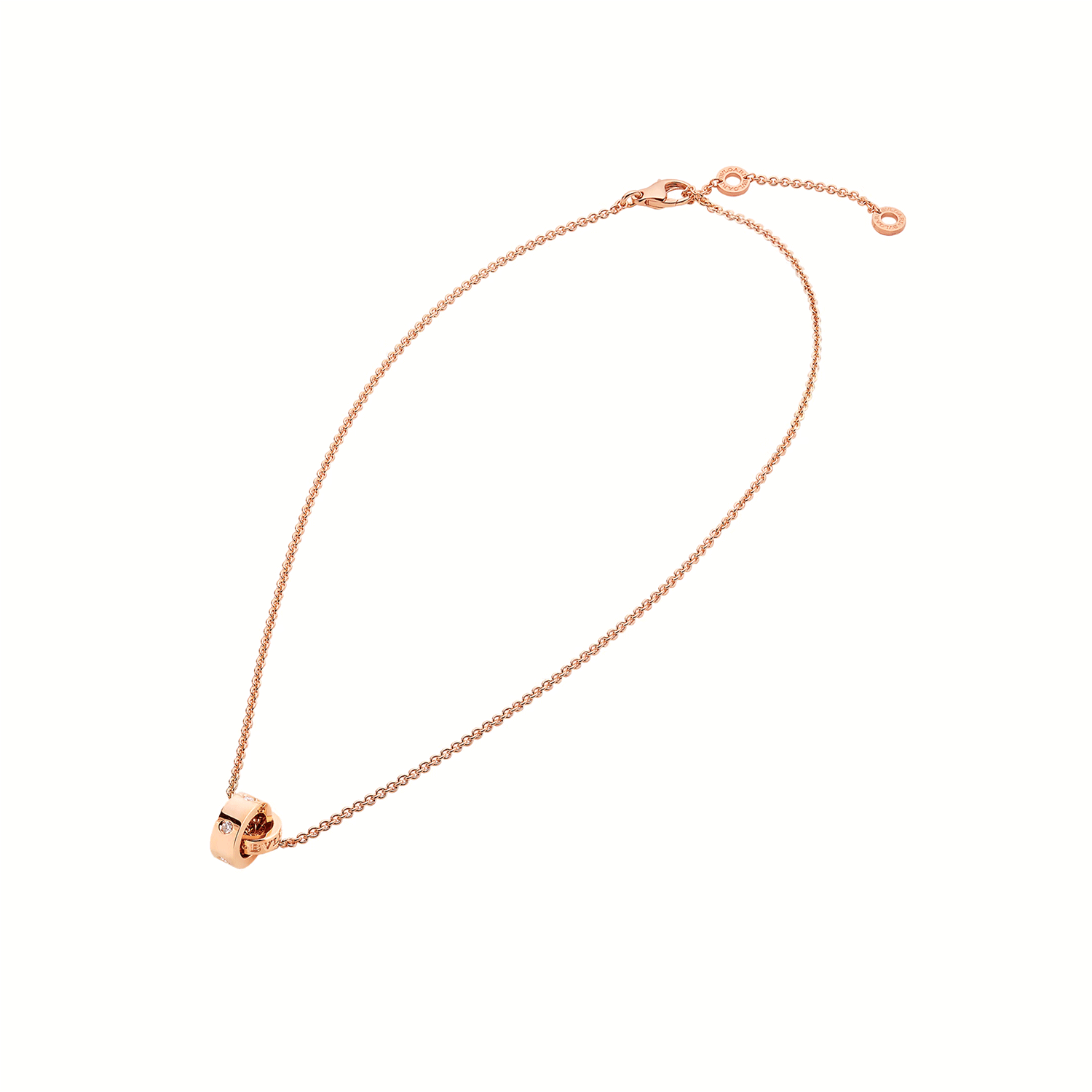 Bvlgari 18ct Rose Gold Diamond Pendant