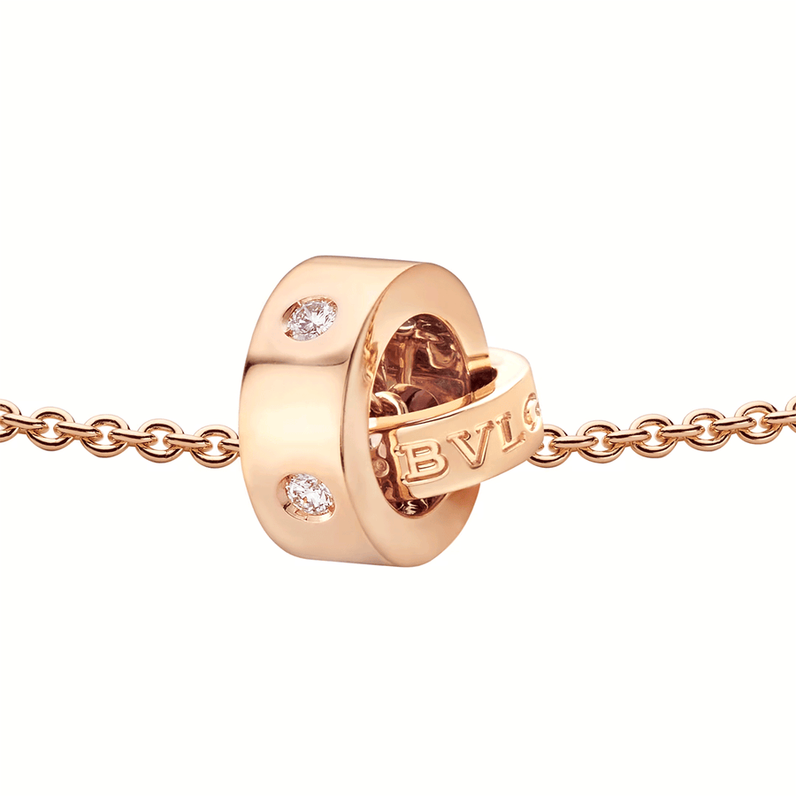 Bvlgari 18ct Rose Gold Diamond Pendant