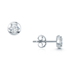 18ct White Gold Round Brilliant Diamond Stud Earrings