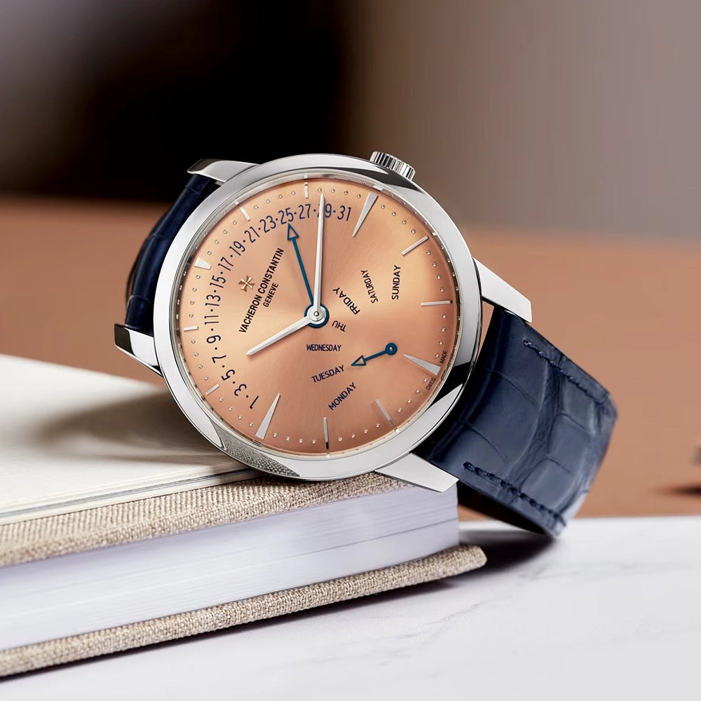 Patrimony Retrograde Day-Date 42.5mm Platinum Strap Watch