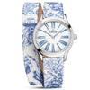 De Ville Tresor Mini 26mm Toile de Jouy Diamond Set Ladies Watch