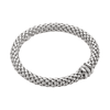 Love Nest 18ct White Gold Bracelet With Diamond & Polished Shaped Rondels