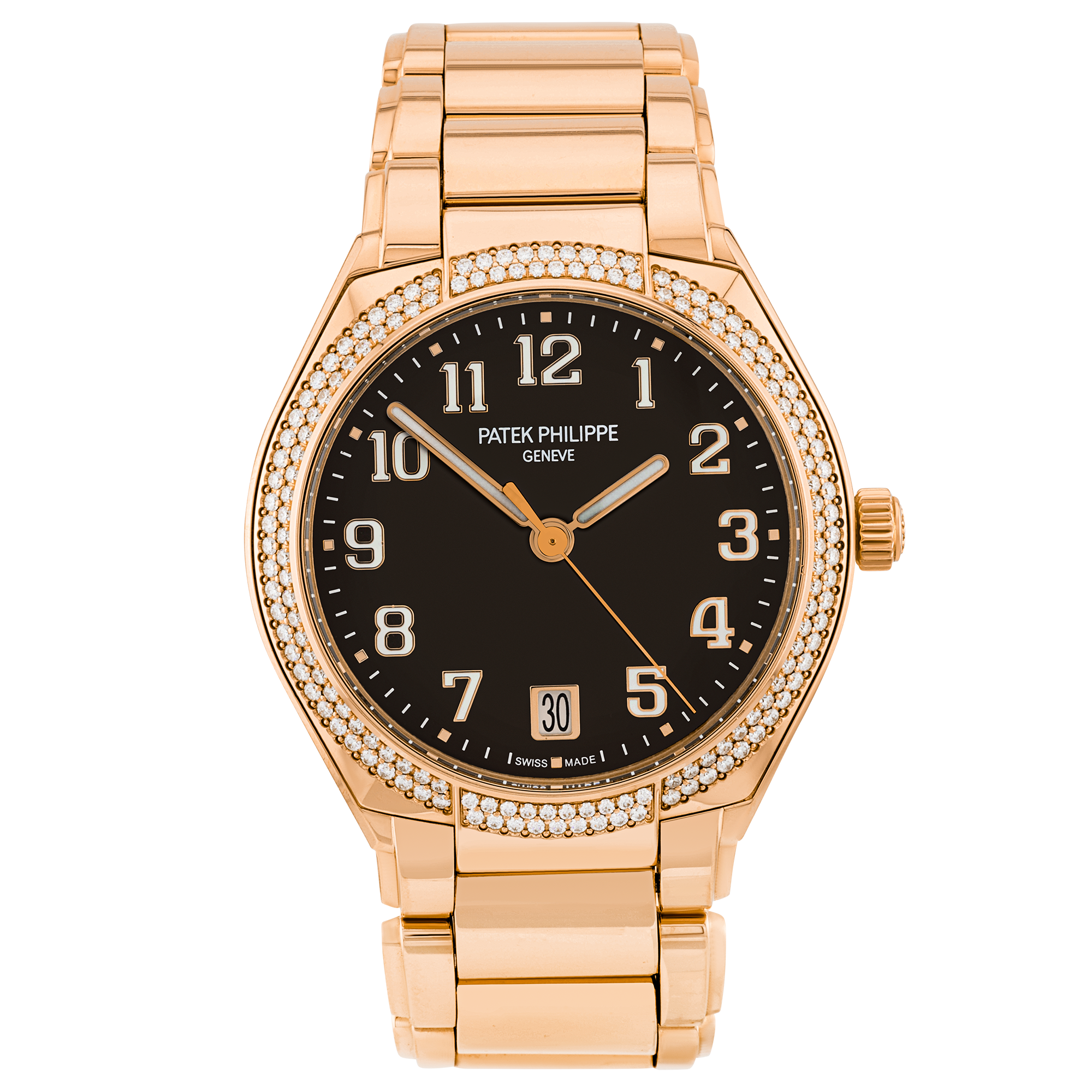 Patek Philippe Twenty~4 18ct Rose Gold Brown Dial Watch