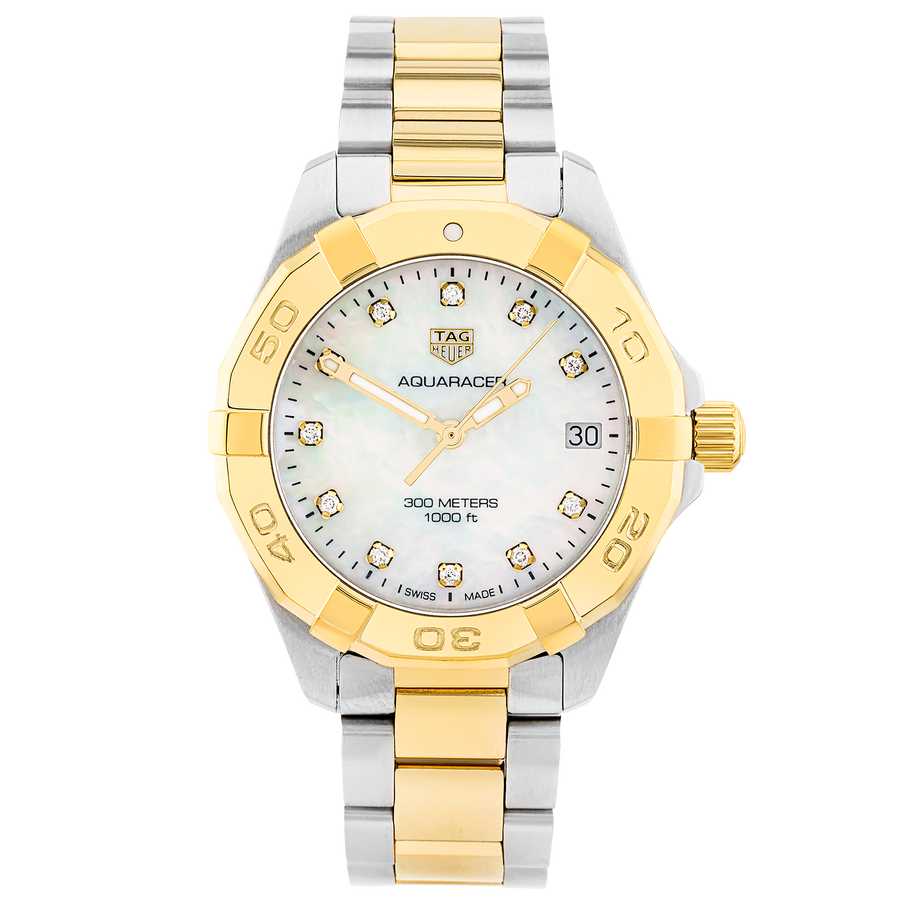 TAG Heuer Aquaracer 32mm Two-Tone Diamond Dial Watch (2019)