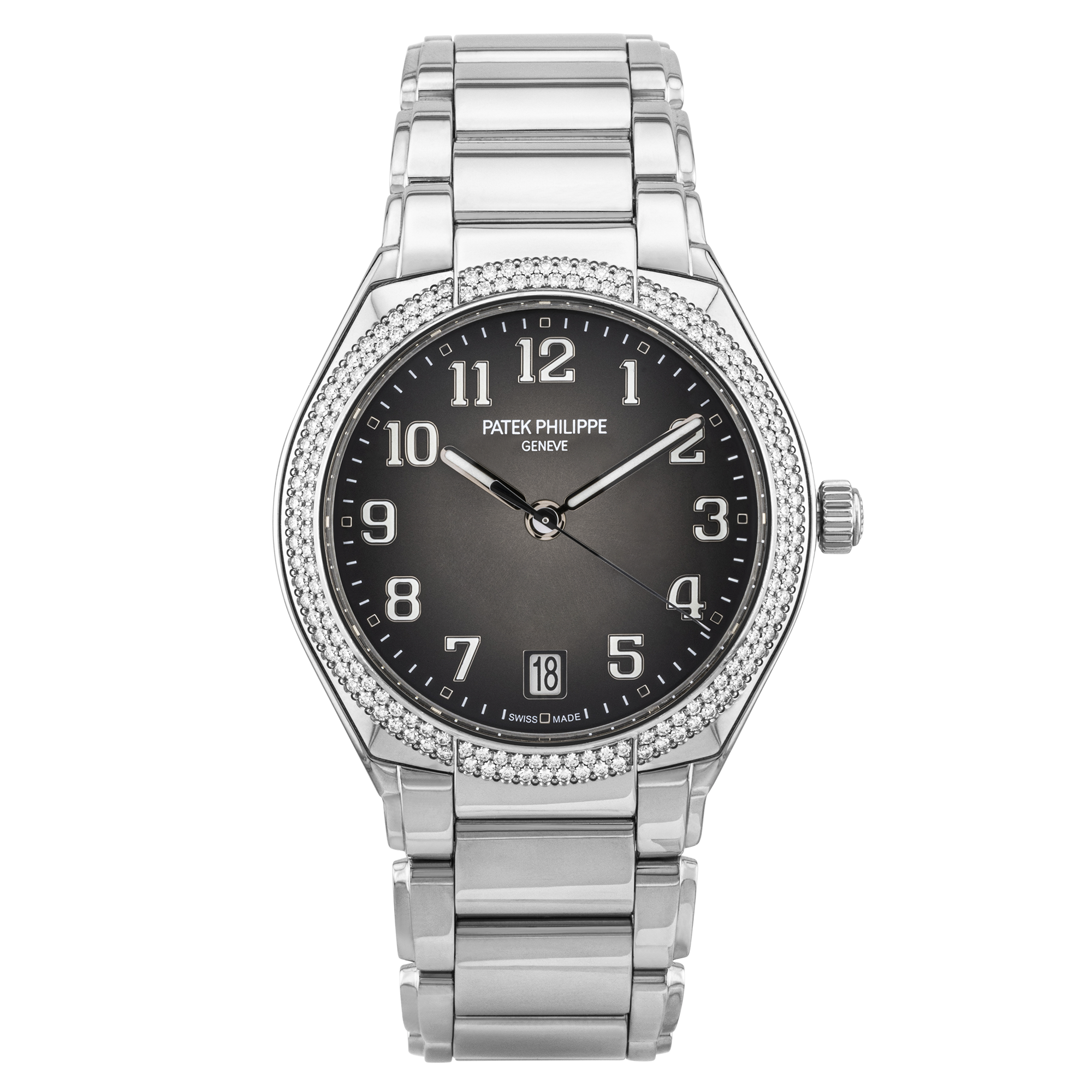 Patek Philippe Twenty~4 Grey Sunburst Dial Bracelet Watch (2019)