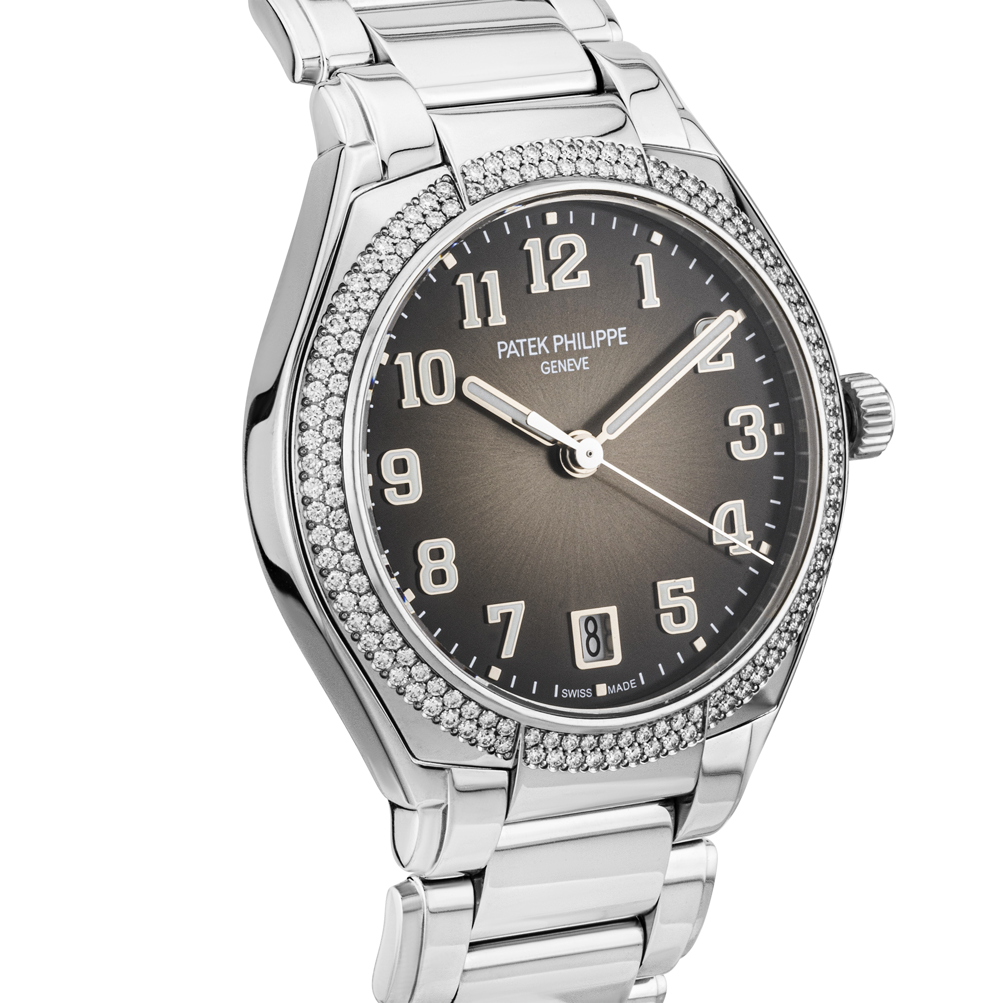 Patek Philippe Twenty~4 Grey Sunburst Dial Bracelet Watch (2019)