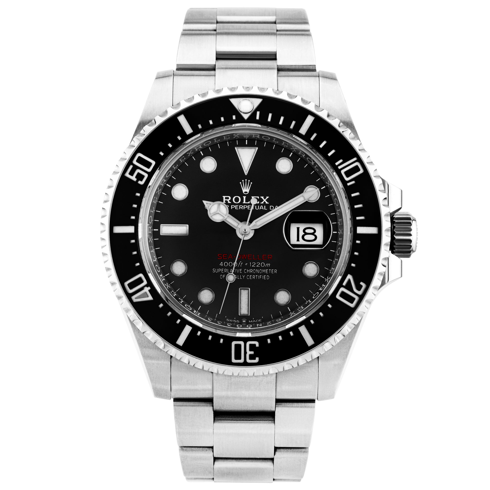 Rolex Sea-Dweller 43mm Black Dial Men's Bracelet Watch (2020)