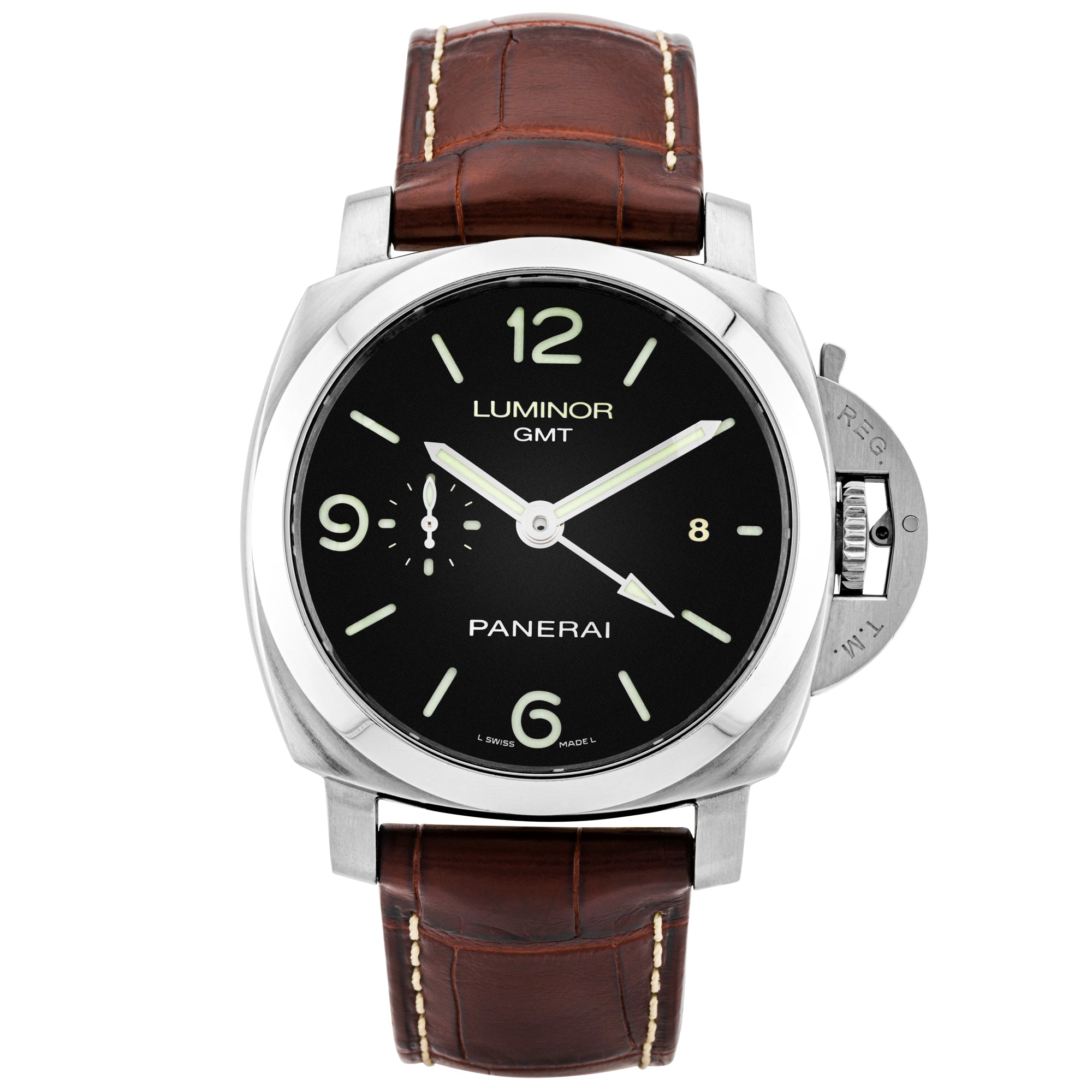 Panerai Luminor 1950 GMT 44mm Black Dial Watch (2013)