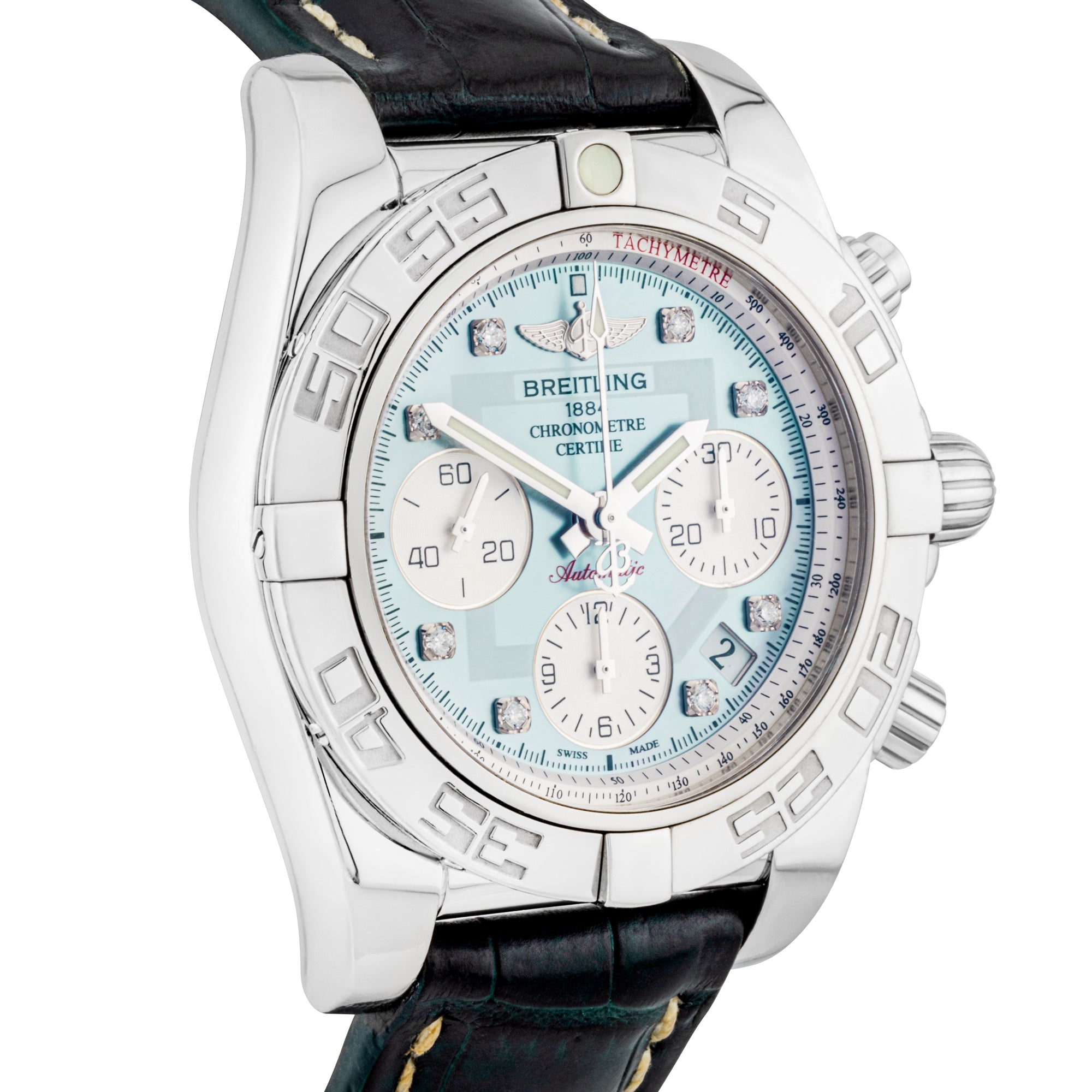 Breitling Chronomat 41mm Mother of Pearl Diamond Dial Watch (2014)