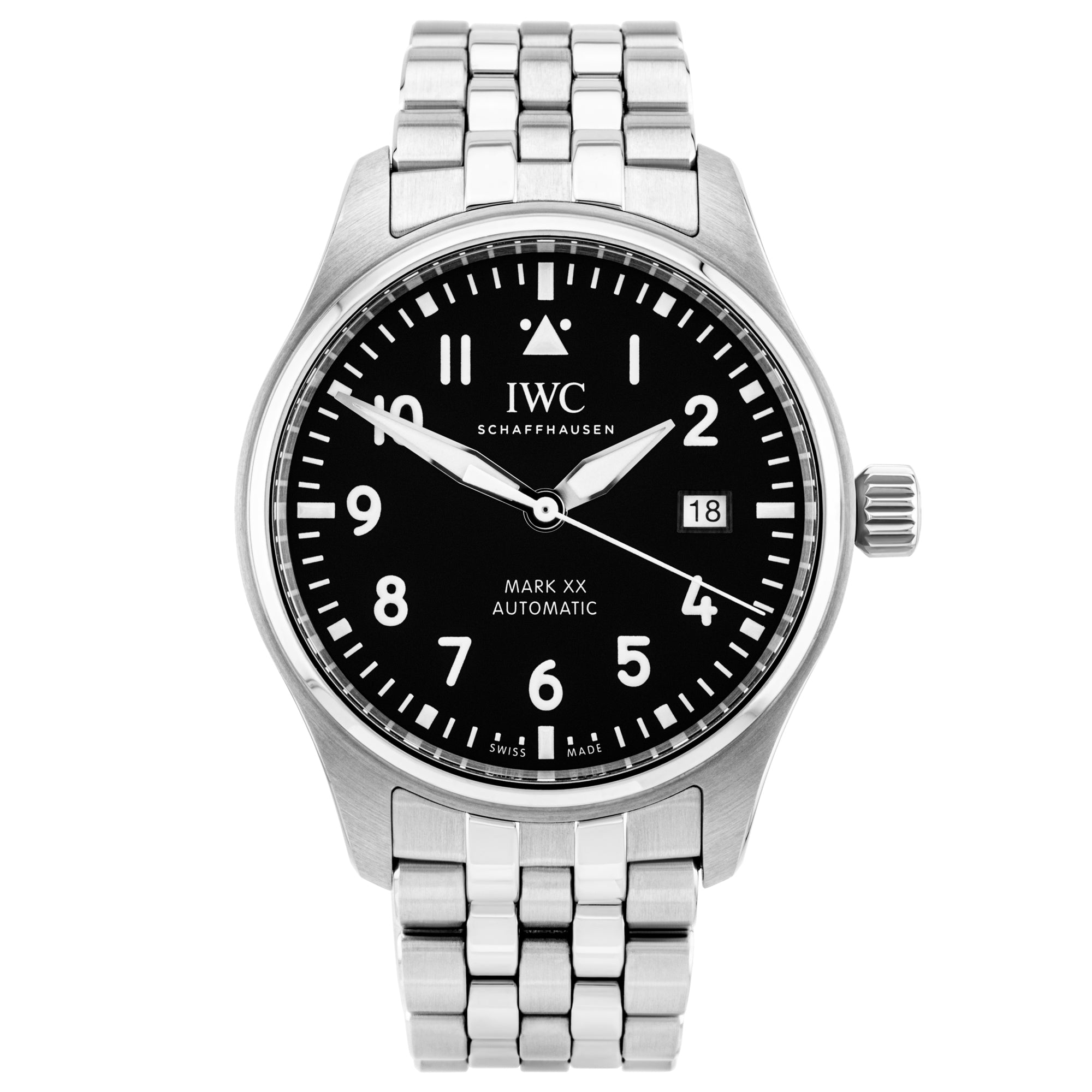 Pre-Owned IWC Pilot's Mark XX 40mm Black Dial Automatic Bracelet Watch (2022) - Berry's Jewellers