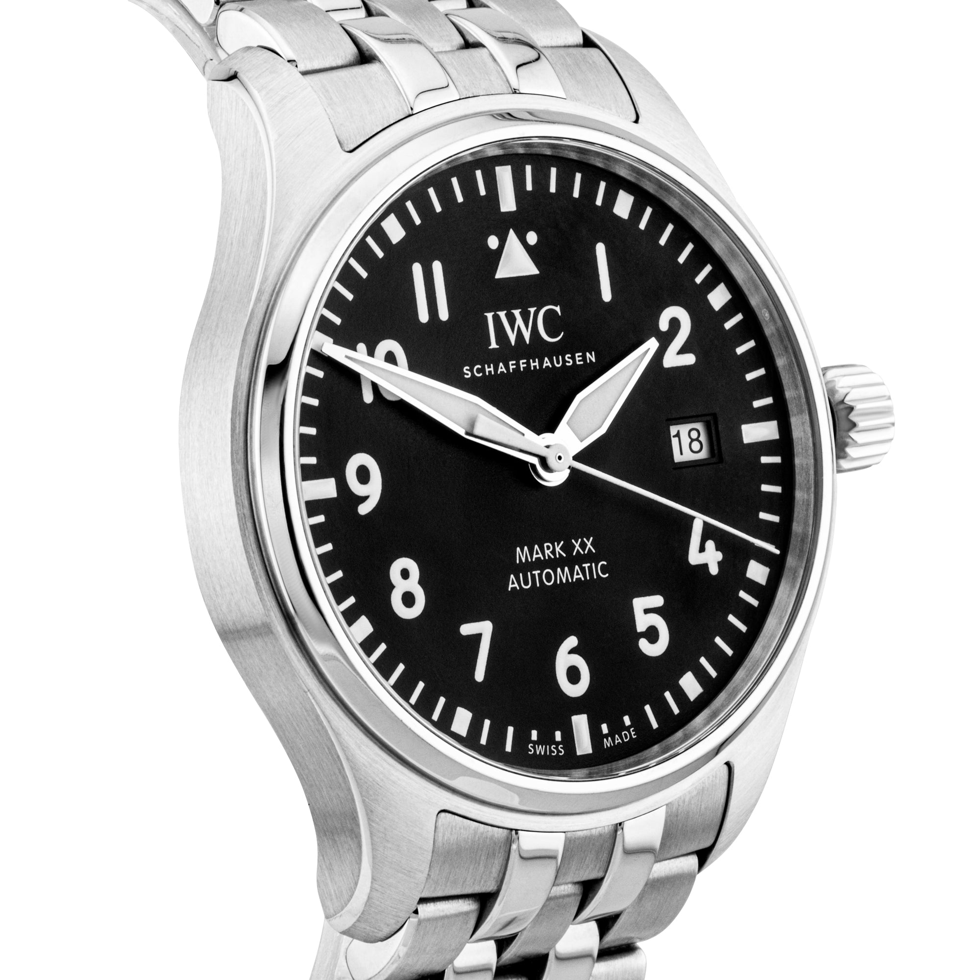 Pre-Owned IWC Pilot's Mark XX 40mm Black Dial Automatic Bracelet Watch (2022) - Berry's Jewellers