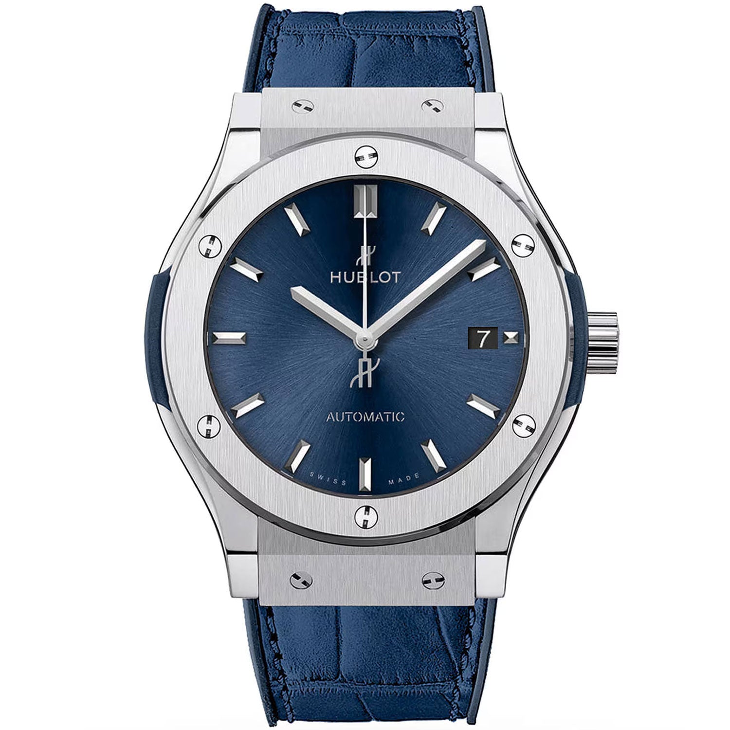 Classic Fusion Titanium 45mm Blue Dial Automatic Strap Watch