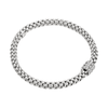 Solo 18ct White Gold Bracelet With Three White Gold Diamond Set Rondels