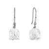 Muguet Clear Crystal & Silver Drop Earrings