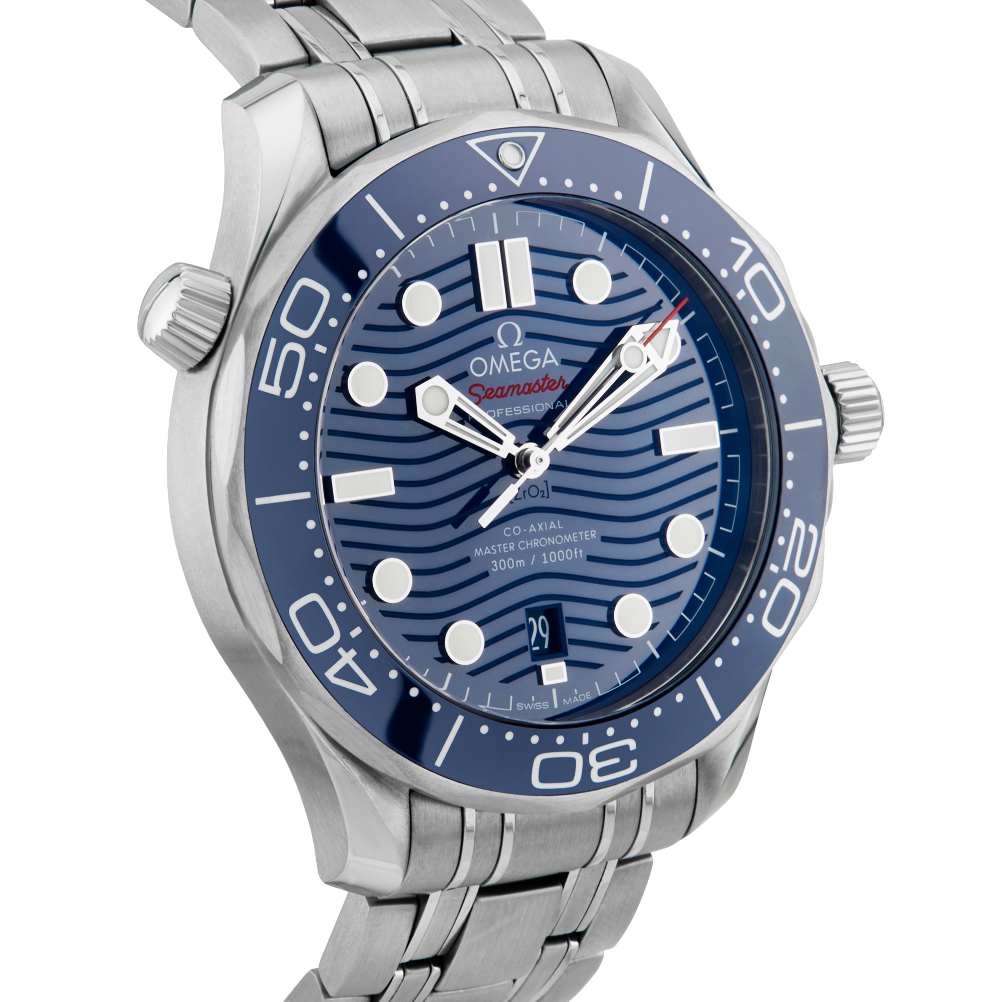 OMEGA Seamaster Diver 300m 42mm Blue Dial Bracelet Watch (2024)